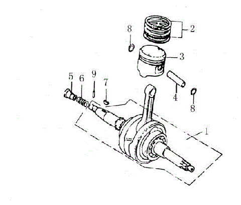 CRANKSHAFT & PISTONS