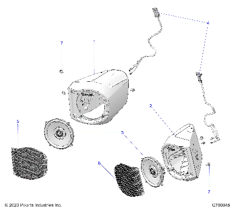 ELECTRICAL, AUDIO, FRONT SPEAKER - G25GXP99 (C750045)