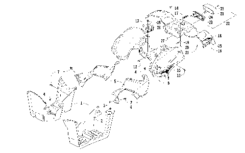 REAR BODY AND TAILLIGHT ASSEMBLY [94265]