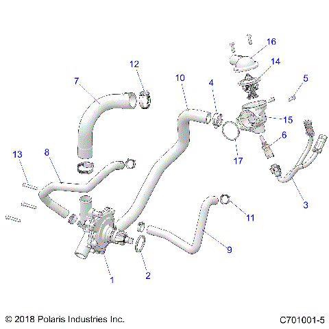 ENGINE, WATERPUMP AND BYPASS - Z20NAE92PL (C701001-5)