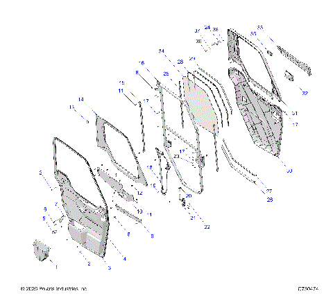 BODY, DOOR, FRONT, CRANK - R23RSU99A9/AJ/AK/AX/B9/BJ/BK/BX (C730815)