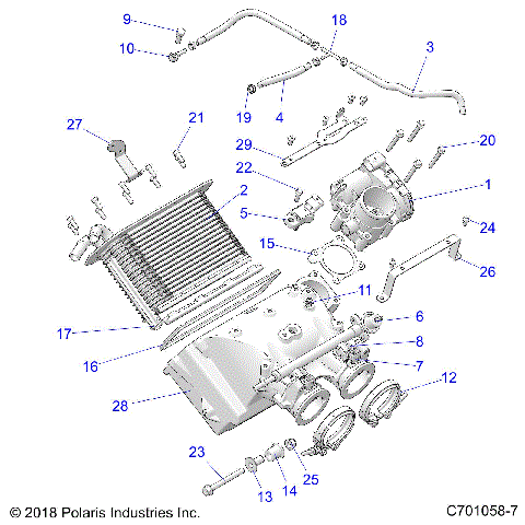 ENGINE, AIR INTAKE MANIFOLD - Z20PAE92AC (C701058-7)