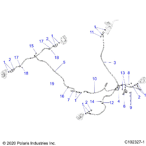 BRAKES, BRAKE LINES - A26SYY95AK (C102327-1)