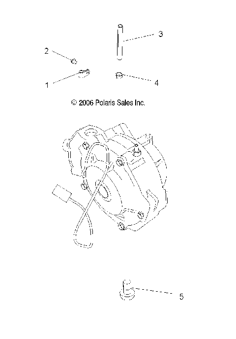 GEARCASE, MOUNTING, FRONT (DEMAND DRIVE) - A07TH76AU (49ATVGEARCASEMTG500EFI)