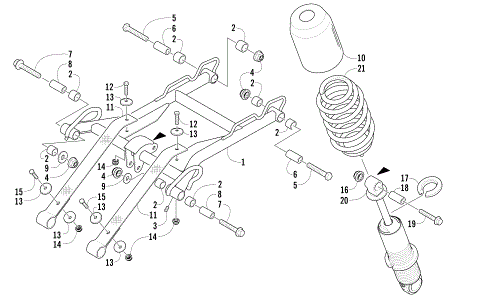 REAR SUSPENSION FRONT ARM ASSEMBLY