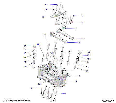ENGINE, CYLINDER HEAD AND VALVES
