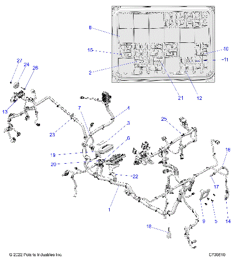 ELECTRICAL, WIRE HARNESS - (R23RRY99/RR199A9/AJ/AK/AX/B9/BJ/BK/BX) (C730810)