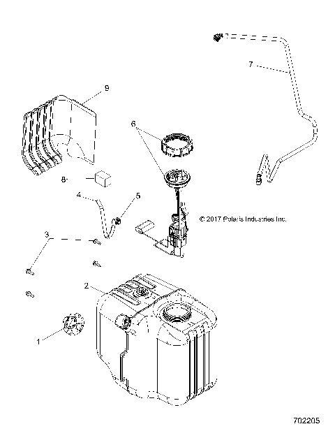 BODY, FUEL TANK ASM. - R18RMA50B4/B1 (702205)