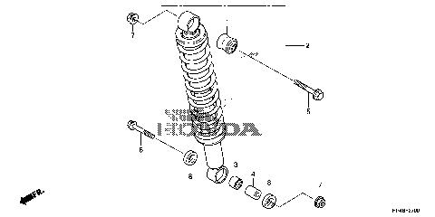REAR SHOCK ABSORBER
