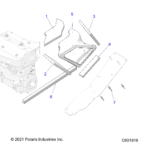 ENGINE, AIR DUCT, OUTLET - S23CEU5TSL (C601497)