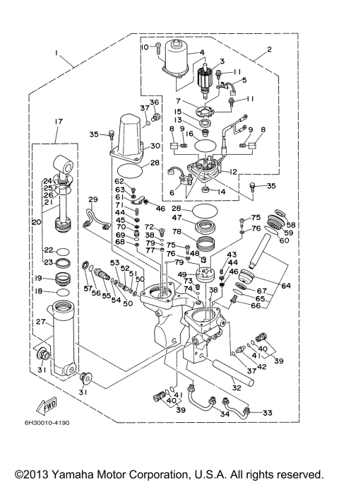 POWER TRIM TILT ASSY