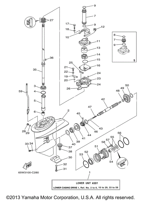 LOWER CASING DRIVE 1