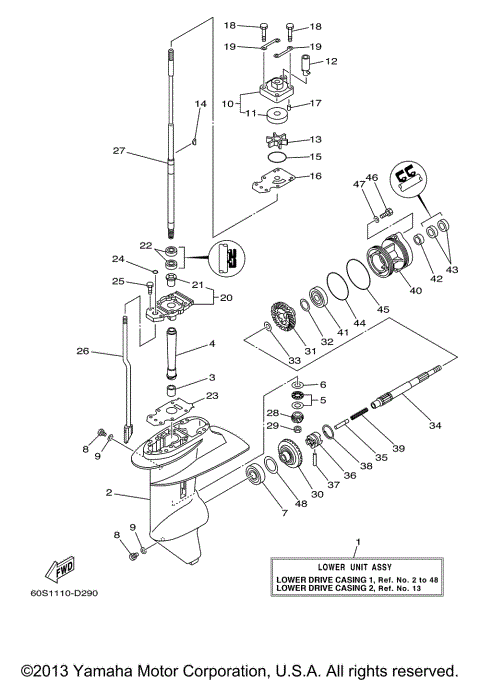 LOWER CASING DRIVE 1