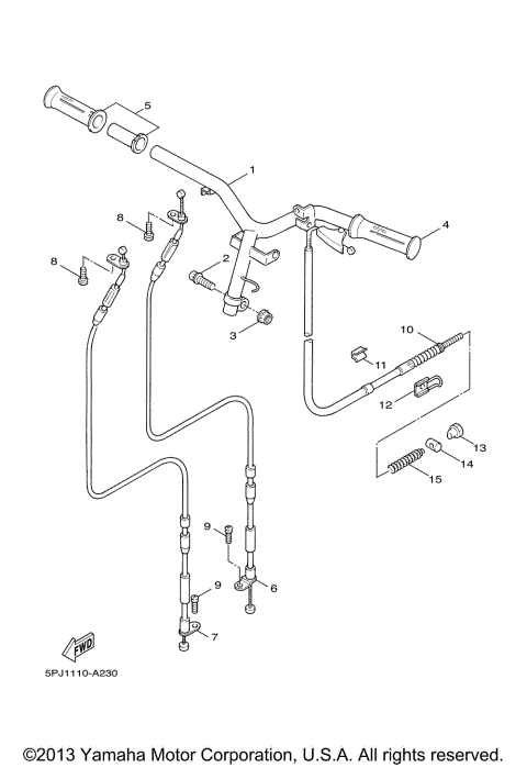 STEERING HANDLE CABLE