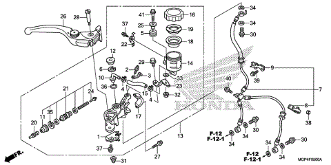 FRONT BRAKE MASTER       CYLINDER (1)