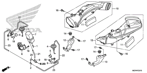 AIR INTAKE DUCT          @SOLENOID VALVE