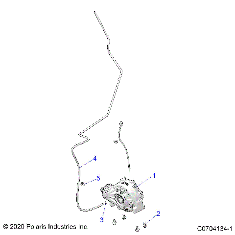 DRIVE TRAIN, FRONT GEARCASE MOUNTING - Z22NAM99AR (C0704134-1)