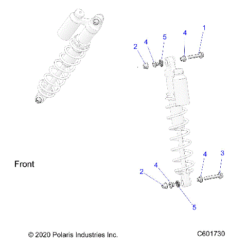 SUSPENSION, IFS SHOCKS MNTG. - S21DDL8RS ALL OPTIONS (C601730)