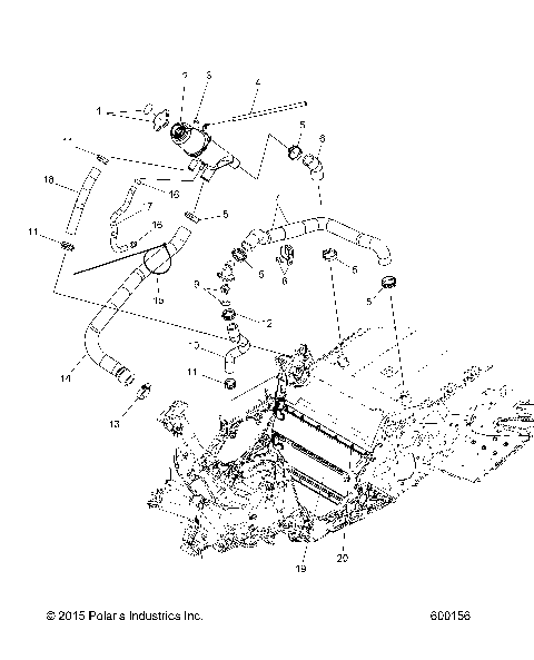 ENGINE, COOLING SYSTEM - S16CW6 ALL OPTIONS (600156)
