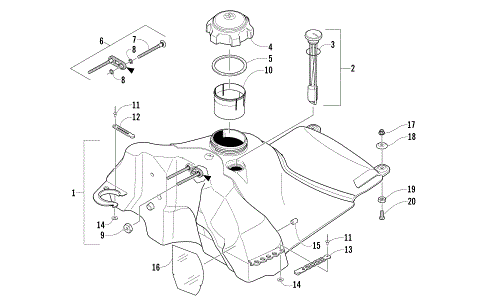 GAS TANK ASSEMBLY