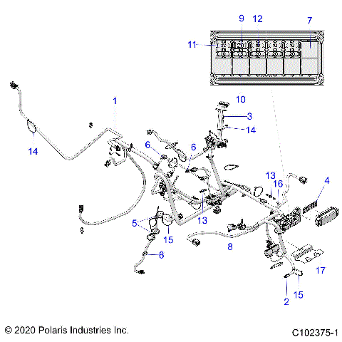 ELECTRICAL, HARNESS - A20SVA85A3 (C102375-1)