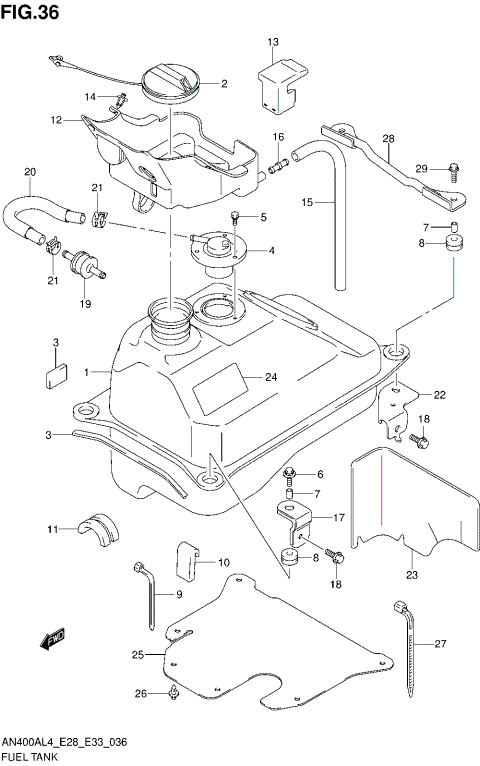 FUEL TANK (AN400AL4 E33)