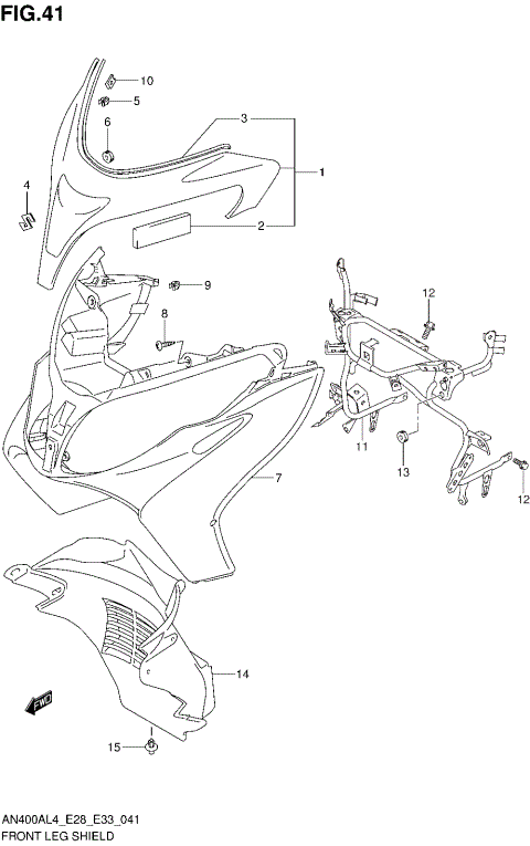 FRONT LEG SHIELD (AN400AL4 E33)