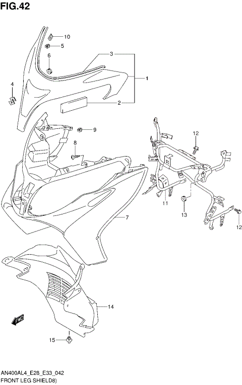 FRONT LEG SHIELD (AN400ZAL4 E28)