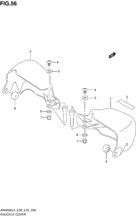 KNUCKLE COVER (AN400ZAL4 E28)