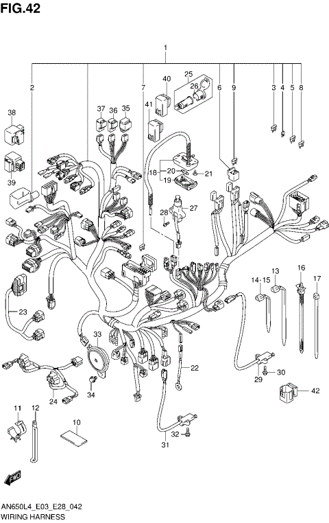 WIRING HARNESS (AN650L4 E03)