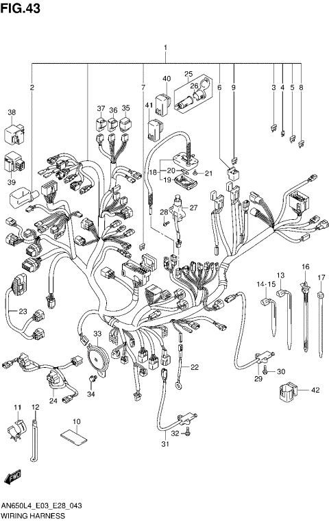 WIRING HARNESS (AN650L4 E33)