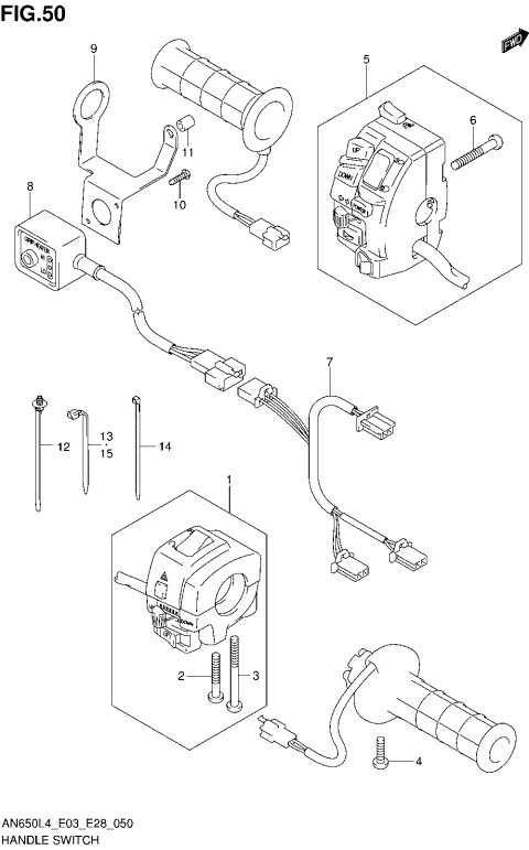 HANDLE SWITCH (AN650ZL4 E28)