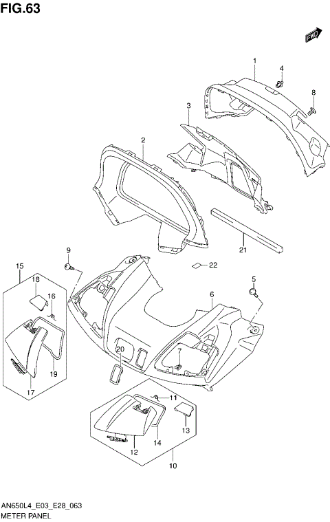 METER PANEL (AN650L4 E03)