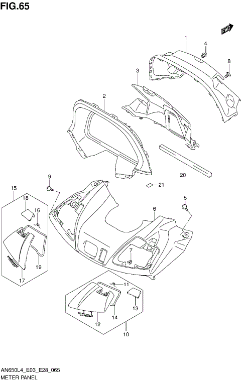 METER PANEL (AN650ZL4 E28)