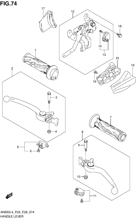 HANDLE LEVER (AN650L4 E33)