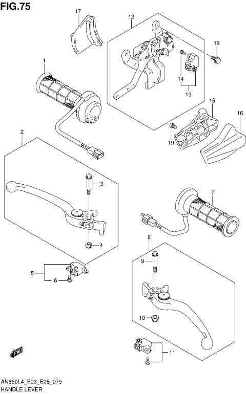 HANDLE LEVER (AN650ZL4 E28)