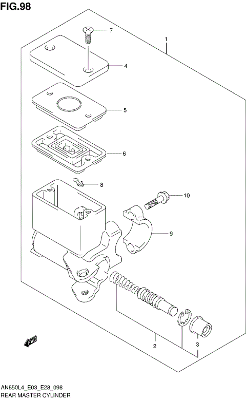 REAR MASTER CYLINDER