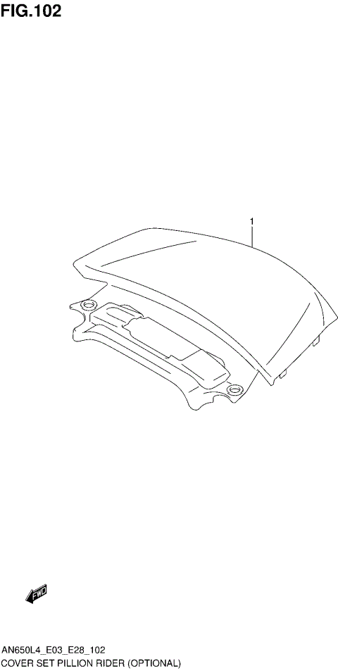 COVER SET PILLION RIDER (OPTIONAL)