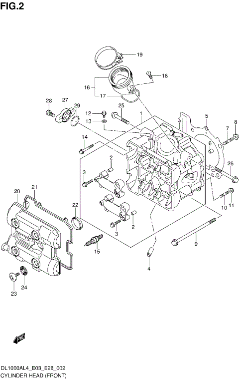 CYLINDER HEAD (FRONT)