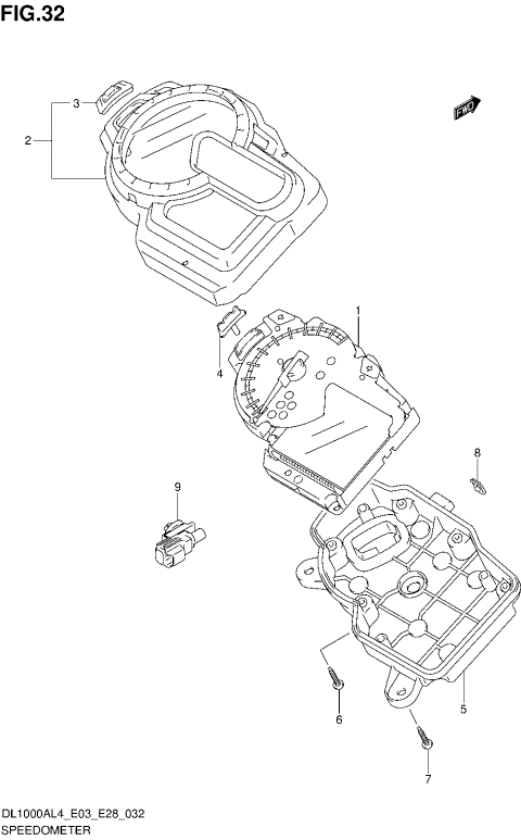 SPEEDOMETER (DL1000AL4 E33)