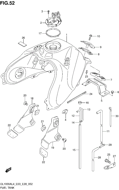 FUEL TANK (DL1000AL4 E03)