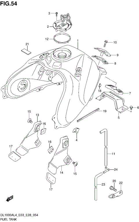 FUEL TANK (DL1000AL4 E33)