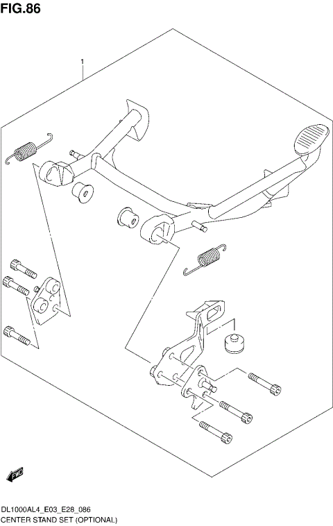 CENTER STAND SET (OPTIONAL)