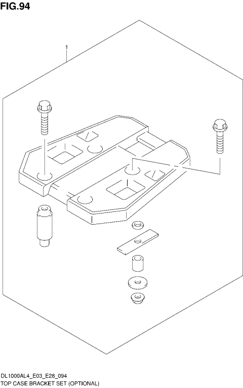 TOP CASE BRACKET SET (OPTIONAL)