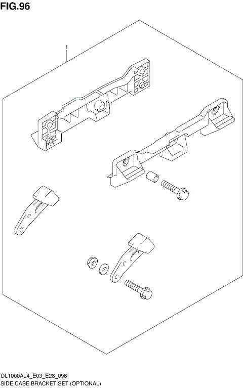 SIDE CASE BRACKET SET (OPTIONAL)