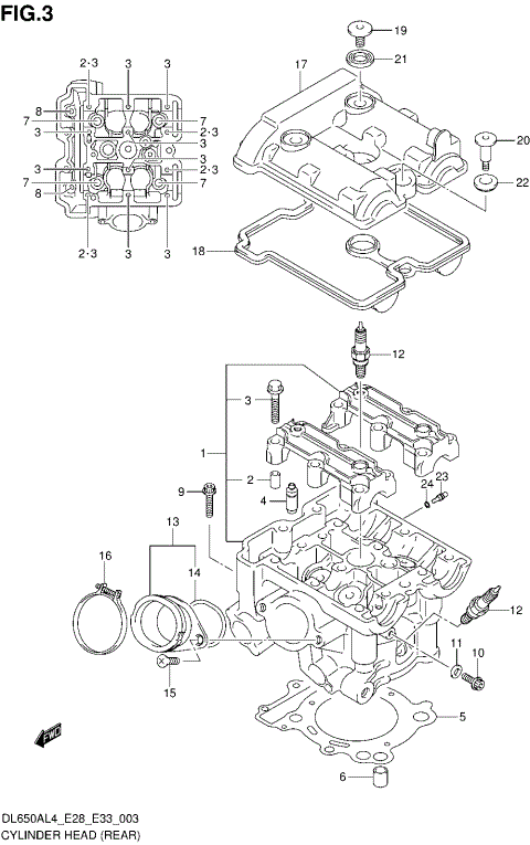 CYLINDER HEAD (REAR)