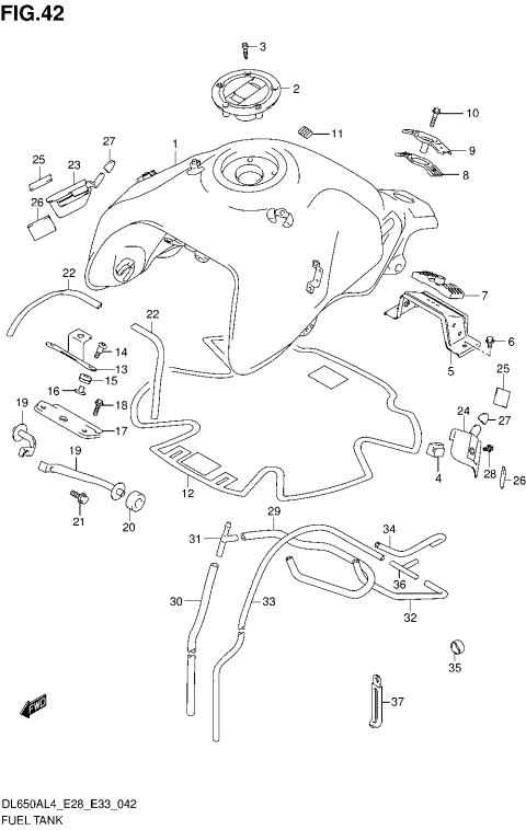 FUEL TANK (DL650AL4 E28)