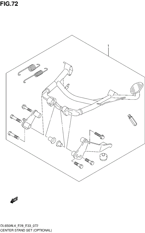 CENTER STAND SET (OPTIONAL)