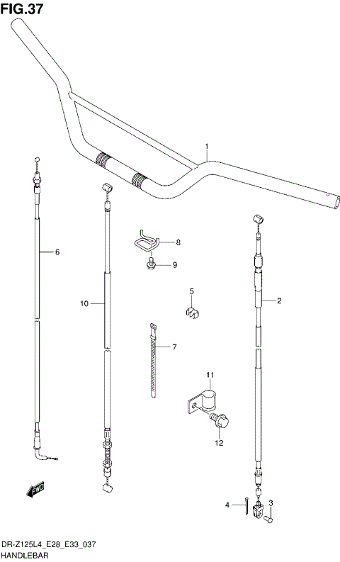 HANDLEBAR (DR-Z125L4 E28)