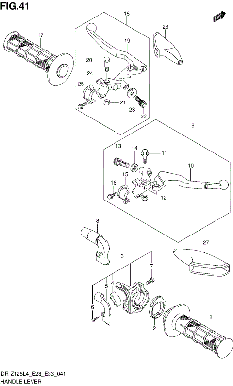 HANDLE LEVER (DR-Z125L4 E28)